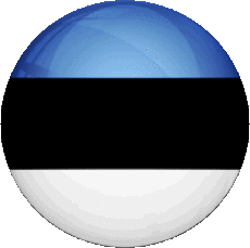 Flags Europe Estonia Round 