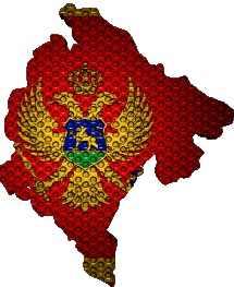 Banderas Europa Montenegro Mapa 