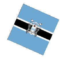 Fahnen Afrika Botswana Kugel - Würfel 