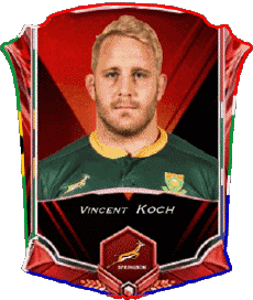 Sports Rugby - Joueurs Afrique du Sud Vincent Koch 