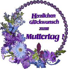 Mensajes Alemán Herzlichen Glückwunsch zum Muttertag 016 