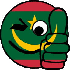 Flags Africa Mauritania Smiley - OK 