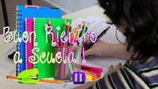 Messages Italian Buon Rientro a Scuola Animated Background 005 