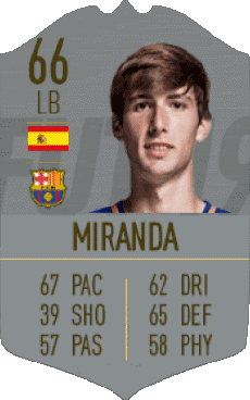 Multimedia Videospiele F I F A - Karten Spieler Spanien Juan Miranda González 