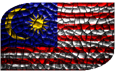 Banderas Asia Malasia Rectángulo 