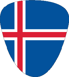 Banderas Europa Islandia Forma 