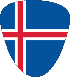 Drapeaux Europe Islande Forme 