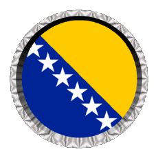 Flags Europe Bosnia herzegovina Round - Rings 