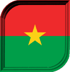 Drapeaux Afrique Burkina Faso Carré 