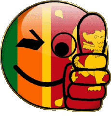 Banderas Asia Sri Lanka Smiley - OK 
