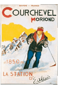 Umorismo -  Fun Poster retrò - Luoghi France Alpes 