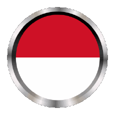 Fahnen Europa Monaco Rund - Ringe 