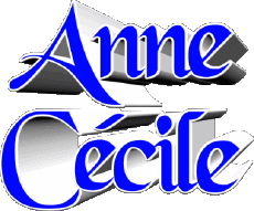 Nome FEMMINILE - Francia A Composto Anne Cécile 