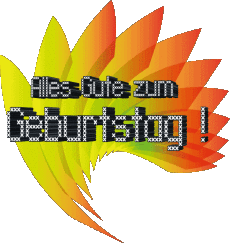 Messages Allemand Alles Gute zum Geburtstag Zusammenfassung - geometrisch Fond Transparent 005 