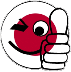 Fahnen Asien Japan Smiley - OK 