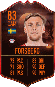 Multimedia Vídeo Juegos F I F A - Jugadores  cartas Suecia Emil Forsberg 