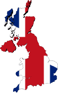 Banderas Europa Reino Unido Mapa 