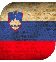 Flags Europe Slovenia Square 