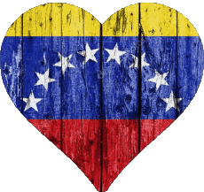 Fahnen Amerika Venezuela Herz 