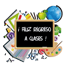 Messages Espagnol Feliz Regreso a Clases Fond Transparent 002 