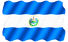 Bandiere America Salvador Sventola 