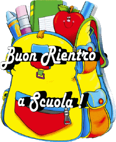 Messages Italien Buon Rientro a Scuola Fond Transparent 005 