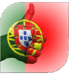 Bandiere Europa Portogallo Quadrato 