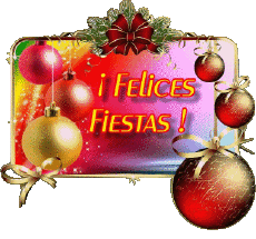 Prénoms - Messages Messages - Espagnol Felices Fiestas Serie 09 