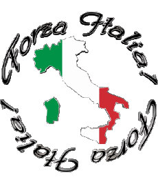 Nachrichten Italienisch Forza Italia Bandiera - Mappa 