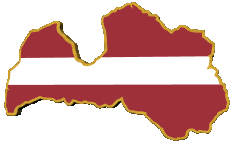 Drapeaux Europe Lettonie Carte 