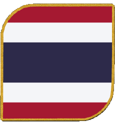 Bandiere Asia Thailandia Quadrato 