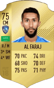 Multimedia Vídeo Juegos F I F A - Jugadores  cartas Arabia Saudita Salman Al Faraj 