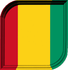 Bandiere Africa Guinea Quadrato 