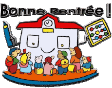 Mensajes Francés Bonne Rentrée Fondo transparente 07 