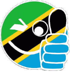Fahnen Afrika Tansania Smiley - OK 