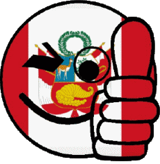 Banderas América Perú Smiley - OK 