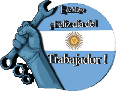 Messages Spanish 1 de Mayo Feliz día del Trabajador - Argentina 