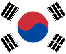 Drapeaux Asie Corée du Sud Divers 
