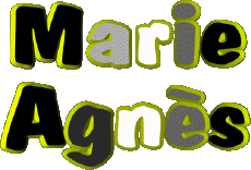 Nombre FEMENINO - Francia M Compuesto Marie Agnès 