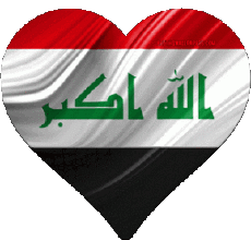 Flags Asia Iraq Heart 