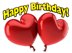 Mensajes Inglés Happy Birthday Balloons - Confetti 005 