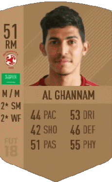 Multi Média Jeux Vidéo F I F A - Joueurs Cartes Arabie Saoudite Sultan Abdullah Al Ghannam 