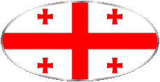 Flags Asia Georgia Oval 01 