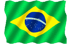 Fahnen Amerika Brasilien Welligkeit 