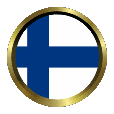 Fahnen Europa Finnland Rund - Ringe 