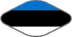 Bandiere Europa Estonia Ovale 