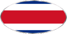 Flags America Costa Rica Oval 01 