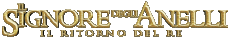 Multimedia Películas Internacional El Señor de los Anillos El Retorno del Rey Logotipo Italiano 