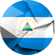 Flags America Nicaragua Round 