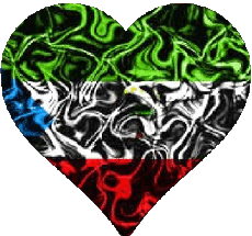 Bandiere Africa Guinea Equatoriale Cuore 